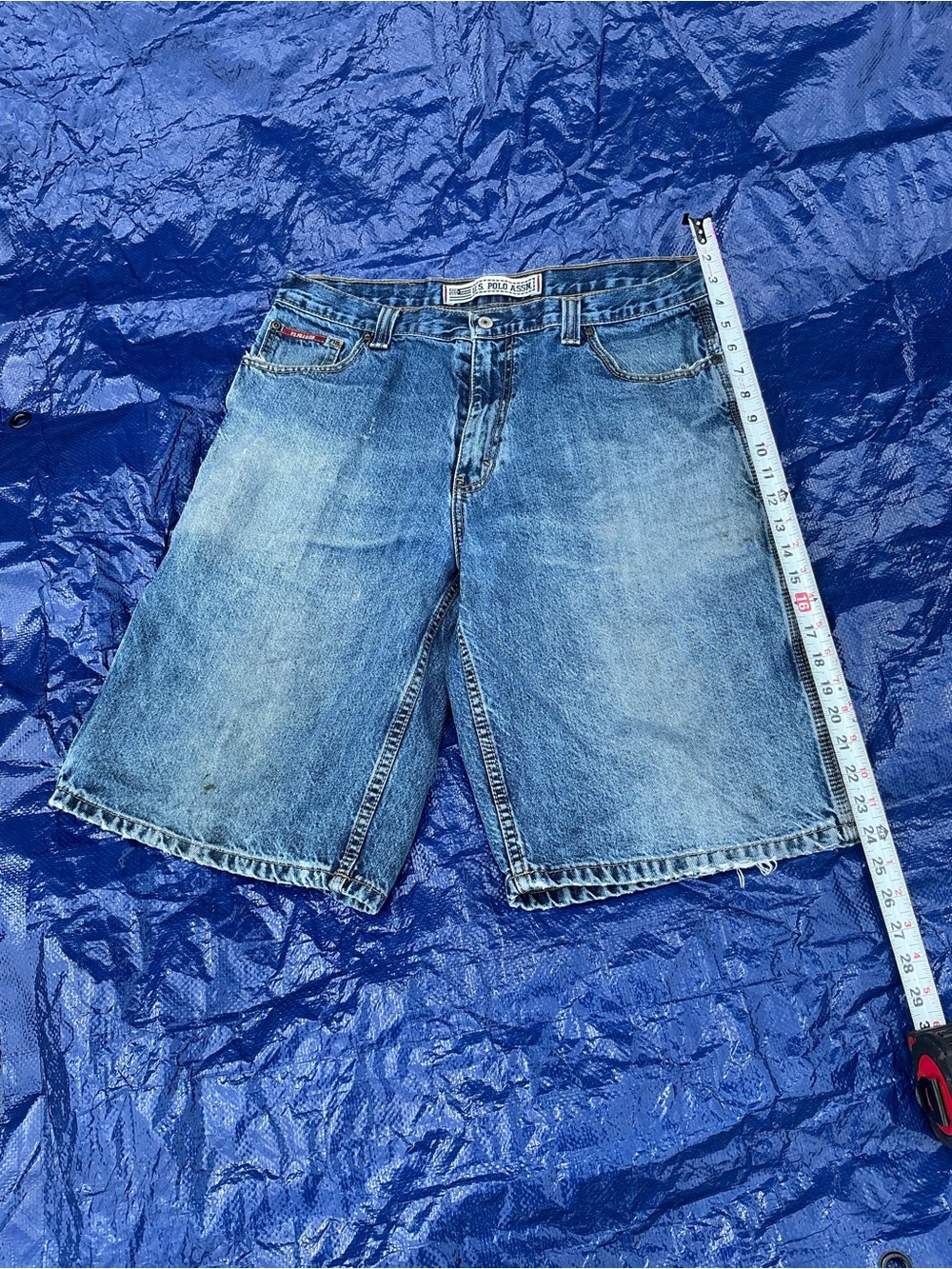U.S. Polo Assn. Stonewashed Blue Denim Jean Shorts